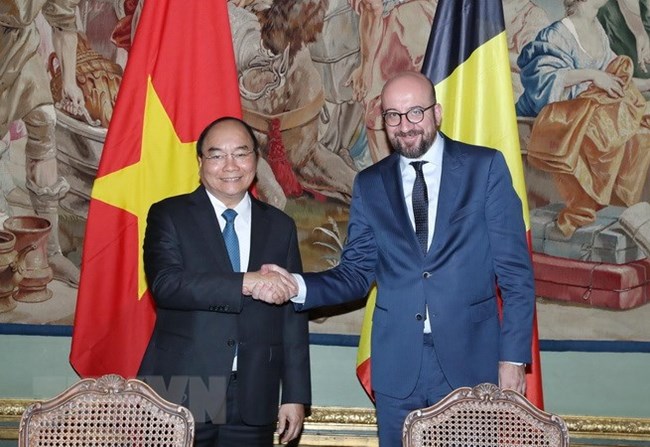 Thủ tướng Nguyễn Xuân Phúc hội đàm với Thủ tướng Charles Michel. Bỉ cam kết hỗ trợ Việt Nam để thúc đẩy ký kết Hiệp định thương mại tự do Việt Nam-EU (Thời sự chiều 17/10/2018)